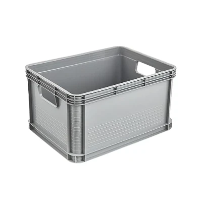 Imagen de keeeper Caja de transporte, Apilable, Polipropileno, 20 L, Robert, Gris Nordic
