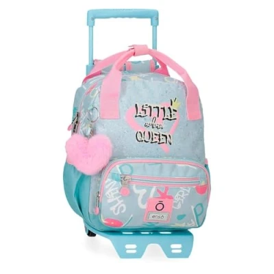 Imagen de Enso Little Urban Queen Mochila Escolar Infantil Fabricada en Poliéster, Tirantes Anchos y Ajustables Que se adaptan, Bolsillo Frontal.