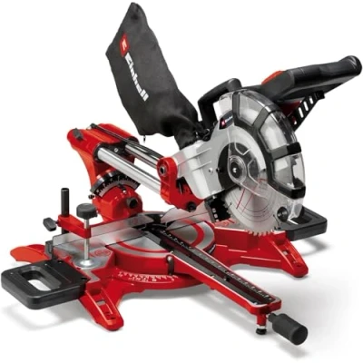 Imagen de Einhell Ingletadora TC SM 2131/1 Dual (máx. 1.800 W, 4.900 min 1, función de tracción integrada, tope pieza, dispositivo sujeción, incl. hoja sierra carburo tungsteno, láser)