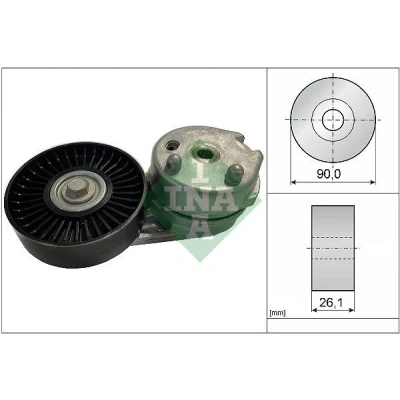 Imagen de INA 534 0668 10 Brazo tensor, correa trapecial poli V LAND ROVER: Range Rover Sport, Discovery 4, 3