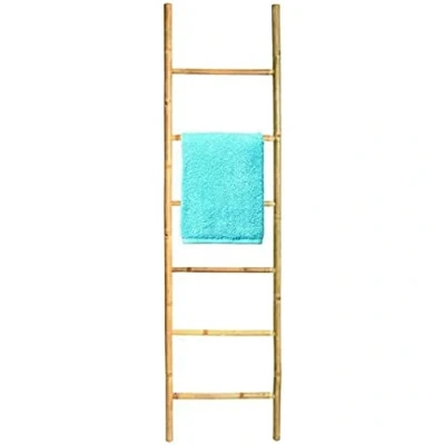 Imagen de Toallero Pie Escalera Bambu COTEXSA 144108.