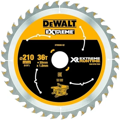 Imagen de DeWalt XR Extreme Runtime circular hoja estático, 1 pieza, 210/30 mm 36 WZ/FZ, dt99566 de QZ