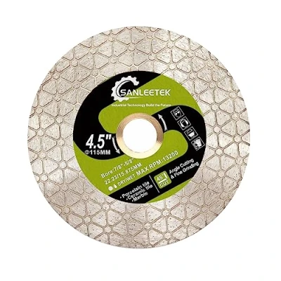 Imagen de SANLEETEK Disco Diamante Azulejos 115mm Doble Cara Corte y Rectificado Diseño Triangular para Porcelánico Cerámica Mármol Piedra Artificial