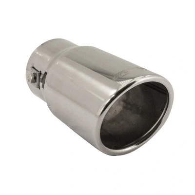 Imagen de Simoni Racing TRX/02 Cola de Escape 77, 72mm recto, oval Acero fino 140mm