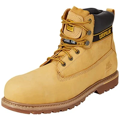 Imagen de Cat Footwear Holton S3 HRO SRC, Bota Industrial Hombre, Honey, 48 EU