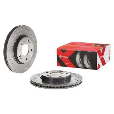 Imagen de BREMBO 09.C249.1X Disco de freno 280 23 5 perforado/ventil. int. revestido altamente carbonizado con tornillos HYUNDAI: i30 III Hatchback