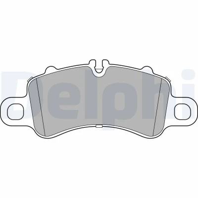 Imagen de DELPHI LP3308 Juego de pastillas freno preparado para indicador desgaste Chapa antichirridos sin accesorios PORSCHE: 718 Cayman Coupé