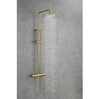 Imagen de AIYA Bath Grifo Ducha Termostatico de Acero Inoxidable Sistema Completo Con Anti Cal Función Columna termostatica para Baño Gran Durabilidad Diseño Elegante Latón