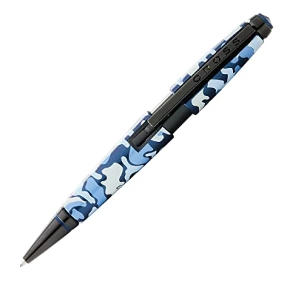 Imagen de Cross AT0555 15 Bolígrafo Roller Ball Edge Camo Estampado de Camuflaje PVD, Azul/Negro