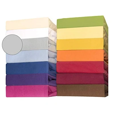 Imagen de CelinaTex Lucina bebés niños sábanas Ajustables Camas para bebé algodón 60x120 70x140 cm Gris Plateado