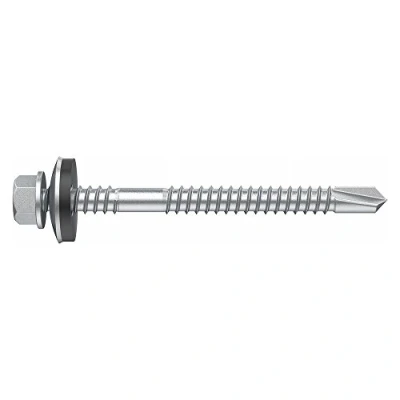 Imagen de Desa 78763601 Tornillo broca panel sandwich 5,5/6,3x60 con arandela P16, negro