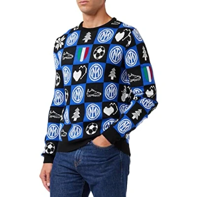 Imagen de Inter Xmas Jumper 2021 Jersey, Turquesa, S Unisex Adulto