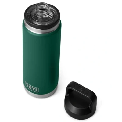 Imagen de YETI Rambler Bottle Chug, Vacuum Insulated Stainless Steel with Chug Cap, Black Forest Green, 26 oz (760 ml)