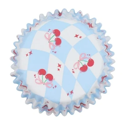 Imagen de PME Cápsulas para Cupcakes Vintage forradas de Aluminio Atado con un lazo (Set 30)