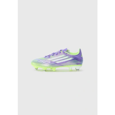 Imagen de adidas F50 League Soft Ground Football Boots Kids, Botas de fútbol Unisex niños, Purple Rush/FTWR White/Lucid Lemon, 34 EU