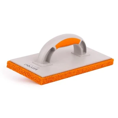 Imagen de Mivos Rallador de plástico con esponja goma 18 mm para superficies enlucido/Paleta profesional estuco 280 x 140 mm/Tabla yeso.