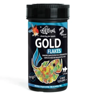 Imagen de Haquoss Goldflake Alimento en Escamas para Peces Rojos, 250 ml/38 g