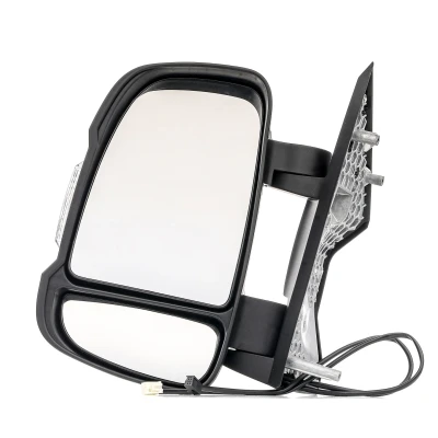 Imagen de espejo retrovisor Alkar 9233922 izquierda manual con sensor de temperatura, gran angular, brazo corto espejo, convexo para vehíc. vo