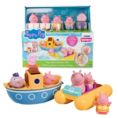 Imagen de Toomies Peppa Pig Boat Adventure Set, E73453, a partir de 18 meses
