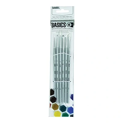 Imagen de Liquitex Juego de Pinceles Pintura, Blanco, Paquete 6