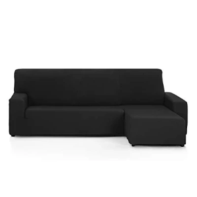 Imagen de Martina Home Tunez Funda chaise longue Brazo corto derecho Negro (visto de frente)