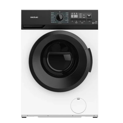 Imagen de Cecotec Lavadora 8Kg de Carga Frontal Bolero DressCode 8300 Inverter A. 1950W, Revoluciones Programables hasta 1400 rpm, 15 Programas, Bajo Consumo, Motor Plus, Vapor SteamMax