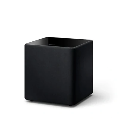 Imagen de KEF Kube 10 MIE Subwoofer (Negro) Amplificador de Clase D 300 W RMS Pedal para bajo Pulgadas con algoritmo Inteligente iBX Cable RCA fonográfico Música Home Cinema Gaming