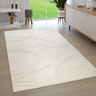 Imagen de Alfombra Salón Pelo Corto Efecto 3D Perfil Contorneado A Mano Moderna Monocolor, tamaño:120x170 cm, Color:Gris