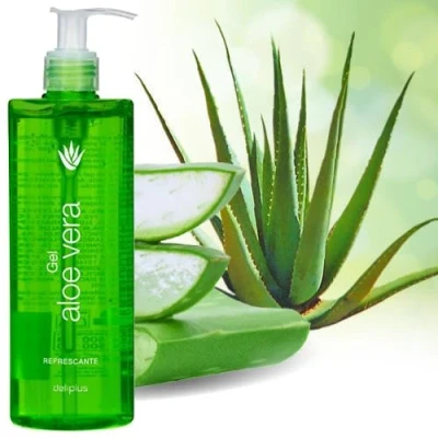 Imagen de Gel de aloe vera 390 ml, con extracto manzanilla, dermatológicamente probado, cuidado hidratante para piel y cabello
