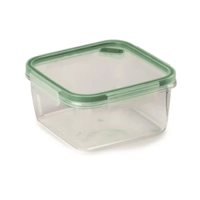 Imagen de Snips, Recipiente cuadrado para Alimentos 1.40 LT, Contenedor en Tritan Renew, Envase Plástico reciclado 18 x 8.50 cm, Made in Italy, 0% libre de BPA y ftalatos