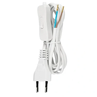 Imagen de Rev ritter 505680555 0 cable de alimentación euro h03vvh2 f con el interruptor, 2m, blanco