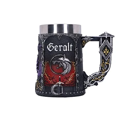 Imagen de Nemesis Now Licencia oficial The Witcher Trinity Tankard, negro, 15,5 cm