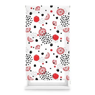 Imagen de Blindecor Digital Cocina Estor Enrollable Translúcido con Estampado Impresión Modelo Pomelo 90 x 180 cm (Ancho por Alto) Tamaño de la Tela 87 175 Estores para Ventanas