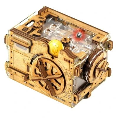 Imagen de iDventure A Maze ing Safe Caja de Dinero e Laberinto canicas misteriosa Puzzle 3D Madera Regalos hicha Originales rompecabeza Secreta Japonesa Regalo Original