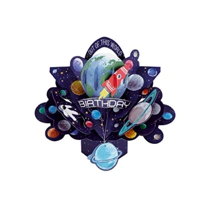 Imagen de Tarjeta de felicitación emergente Second Nature original 3D cumpleaños