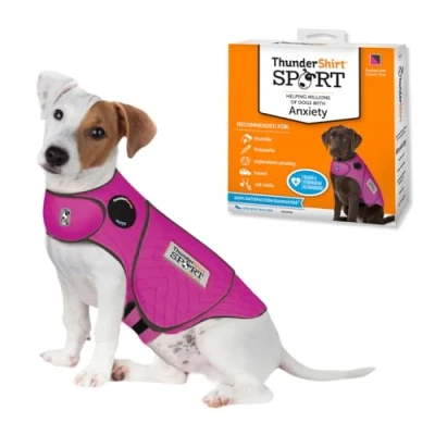 Imagen de Thundershirt Dogs Chaqueta de ansiedad para Perro, Fucsia, Talla S 15 25 Libras