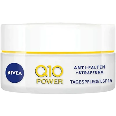 Imagen de NIVEA Q10 Power crema de día antiarrugas y reafirmante para una piel más lisa joven, con SPF 15, 2 unidades (2 x 50 ml)