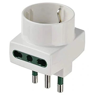 Imagen de Vimar RI.00323B Adaptador de Cable para Enchufe eléctrico, Color Blanco