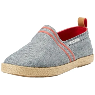 Imagen de Tommy Hilfiger Alpargatas para Hombre Basic Flat Calzado de Tela, Azul (Desert Sky), 41