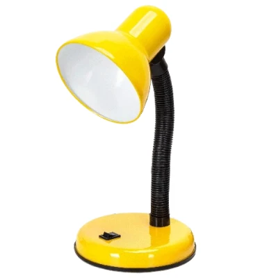 Imagen de Aigostar Lámpara de Escritorio Retro， Flexo Led sin Bombilla， mesa Compatible con Bombillas Modelo E27， Máx 240V， Lampara Lectura para Leer， Trabajar， Estudiar， Amarillo