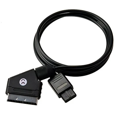 Imagen de Consola de cable SCART RGB Audio Video Nintendo Gamecube, N64 y SNES