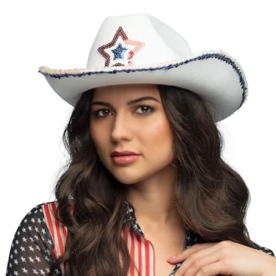 Imagen de Boland Sombrero de vaquero, tocado, accesorio para disfraces del oeste, accesorios festivales, carnavales o fiestas temáticas