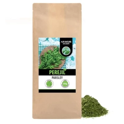 Imagen de perejil frotado (500g), suavemente secado, 100% puro y natural para la preparación de mezclas especias