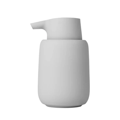 Imagen de Blomus Sono dispensador de jabón cerámica, Microchip, jabón, Aspecto Elegante, Mate, Mano Obra, Accesorio baño Exclusivo, Alto 14 cm, Profundidad 9,5 diámetro 8,5, V 0,25