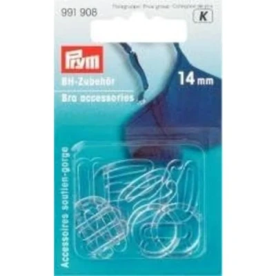 Imagen de Prym Bra Accessories, Transparent, 14mm, KST, 10 Stück