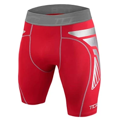 Imagen de TCA Pantalones Cortos CarbonForce Pro de Compresión para Hombre Rojo, S