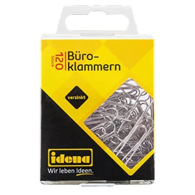 Imagen de Idena 334030 Clips, 120 piezas, galvanizados