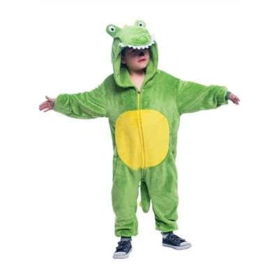 Imagen de Rubies Disfraz Cocodrilo para niños y niñas, Jumpsuit con capucha cola, Oficial Carnaval, Navidad, Cumpleaños Halloween
