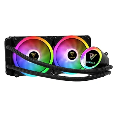 Imagen de GAMDIAS CHIONE M2 240 LITE 2 Watercooling, Refrigerador líquido CPU, Watercooling mm RGB, Radiador mm, ventiladores PWM de 120 Bomba estilo espejo para Intel/AMD Ryzen