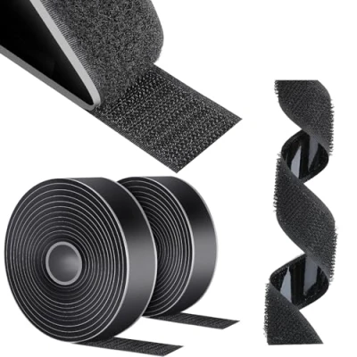 Imagen de AiQInu Belcro Adhesivo Fuerte, 10m x 30mm Auto Doble Cara, Reutilizable Cinta Adhesiva Hook Y Loop Para Doméstica, Bricolaje